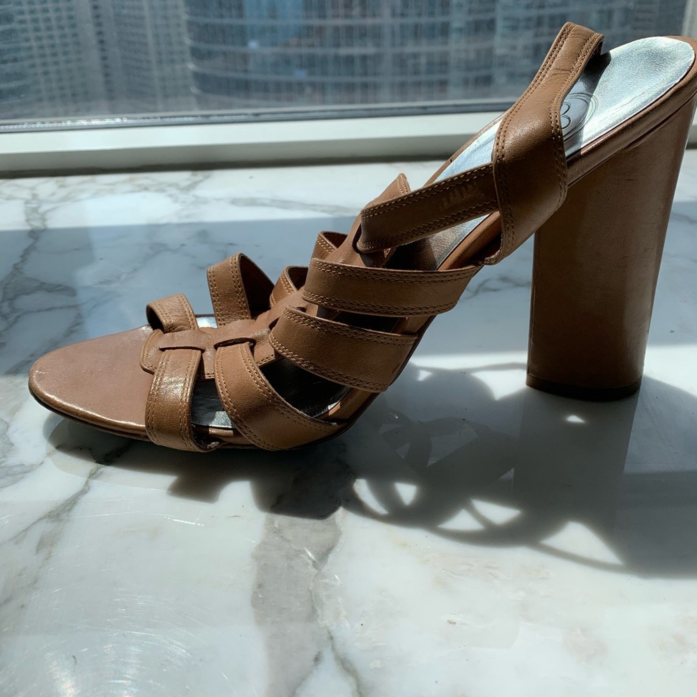 Heeled Leather Sandals